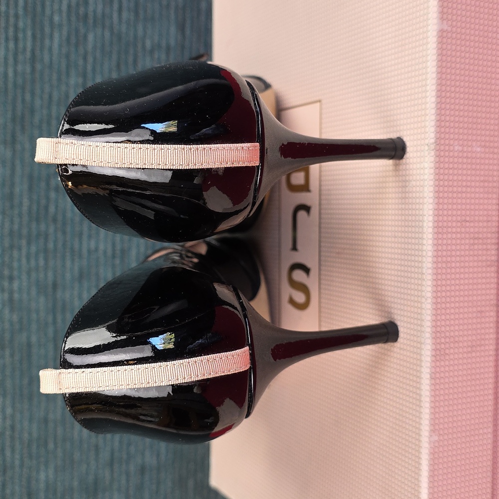 Sarah Jessica Parker Nirvana Patent Leather Pumps Made In Italy - Picture 6 of 16